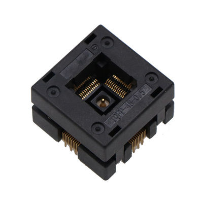 Qfp48 Ic Socket With Grounding Structure Aging Test Socket Programmer Adapter Socket 0.5mm Spacing Chip Body Size 7 × 7m
