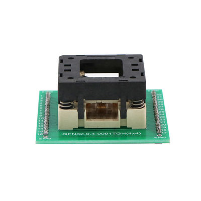 QFN32 Data Recovery Burning Adapter High-Temperature Aging Resistant Seat 0.35/0.4/0.5Mm Spacing Ic Socekt