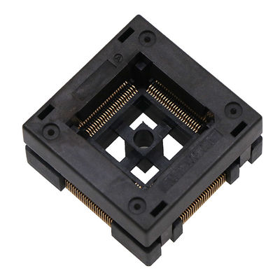 Test seat QFP100-0.5 aging seat with underground pressure spring piece LQFP programming seat high-temperature resistant 