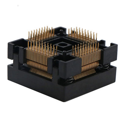 Test seat QFP100-0.5 aging seat with underground pressure spring piece LQFP programming seat high-temperature resistant 