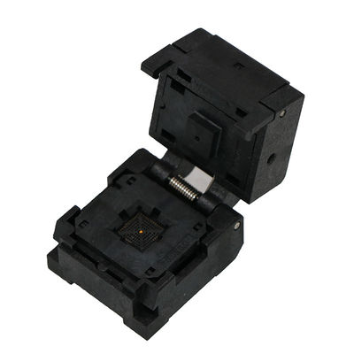 QFN52 Burn in Socket  MLF52 IC Test Socket Pitch 0.4mm Alloy Clamshell Chip Size 6*6 Flash Adapter Programming Socket