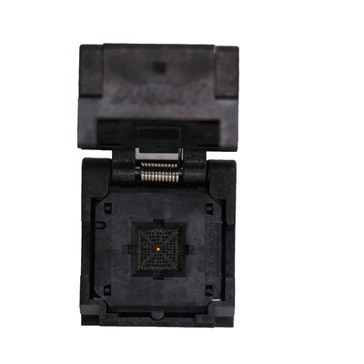 QFN52 Burn in Socket  MLF52 IC Test Socket Pitch 0.4mm Alloy Clamshell Chip Size 6*6 Flash Adapter Programming Socket