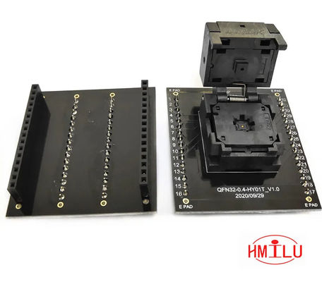 QFN32 MLF32 programm IC Test Socket IC549-0324-006-G Pitch 0.4mm Clamshell Chip Size 4*4 Flash Adapter Programming Socke