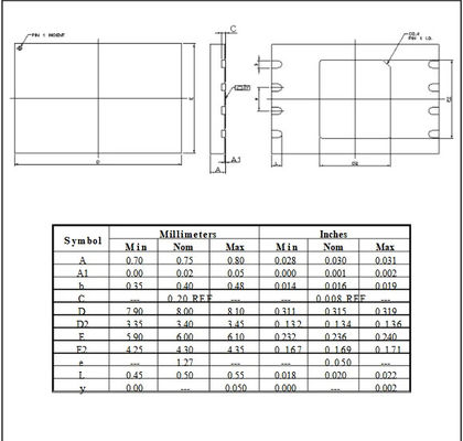 ANDK QFN8 DFN8 WSON8 High Current Socket Pin Pitch 1.27mm IC Body Size 6x8 mm Clamshell Test Socket ZIF Adapter Kelivn