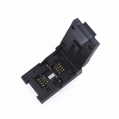ANDK QFN8 DFN8 WSON8 High Current Socket Pin Pitch 1.27mm IC Body Size 6x8 mm Clamshell Test Socket ZIF Adapter Kelivn