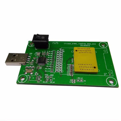 Clamshell Structure eMCP221 Reader to USB, for BGA 221 testing, size 11.5x13mm, nand flash programmer