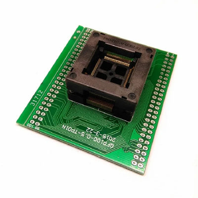 TQFP100 FQFP100 QFP100 to DIP100 Programming Socket OTQ-100-0.5-09 Pitch 0.5mm IC Body Size 14x14mm Test Socket