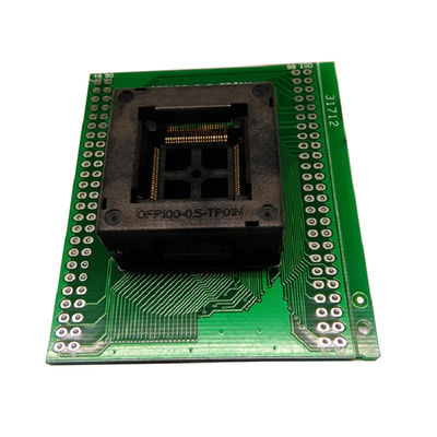 TQFP100 FQFP100 QFP100 to DIP100 Programming Socket OTQ-100-0.5-09 Pitch 0.5mm IC Body Size 14x14mm Test Socket