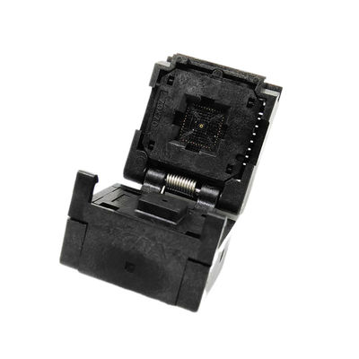 QFN44 Burn-in Socket Pin Pitch 0.5mm IC Body Size 7x7mm IC550-0444-010-G Clamshell Flash Test Socket Adapter