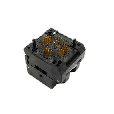 QFN44 Burn-in Socket Pin Pitch 0.5mm IC Body Size 7x7mm IC550-0444-010-G Clamshell Flash Test Socket Adapter