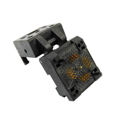 QFN44 Burn-in Socket Pin Pitch 0.5mm IC Body Size 7x7mm IC550-0444-010-G Clamshell Flash Test Socket Adapter