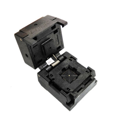 QFN44 Burn-in Socket Pin Pitch 0.5mm IC Body Size 7x7mm IC550-0444-010-G Clamshell Flash Test Socket Adapter