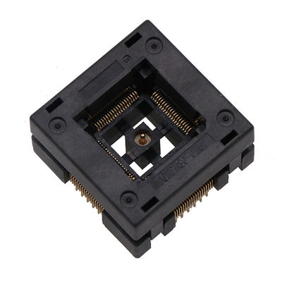 Qfp80 Socket High Temperature Aging Resistant Seat Size 12 × 12mm Programming Adapter 0.5 Spacing