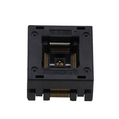 Qfp64 Socket Aging Socket Size 10 × 10mm Burn In Socket 0.5 Spacing Test Socket Programming Adapter