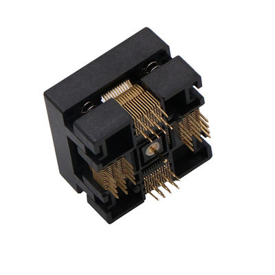 Qfp48 Ic Socket With Grounding Structure Aging Test Socket Programmer Adapter Socket 0.5mm Spacing Chip Body Size 7 × 7m