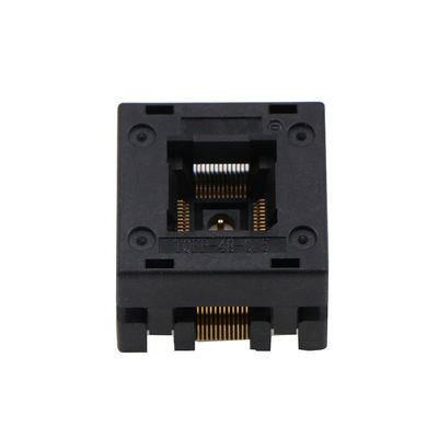 Qfp48 Ic Socket With Grounding Structure Aging Test Socket Programmer Adapter Socket 0.5mm Spacing Chip Body Size 7 × 7m