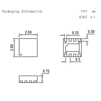 Dfn8 Ic Socket Chip Aging Seat 0.5mm Spacing Programmer Adapter Burning Seat