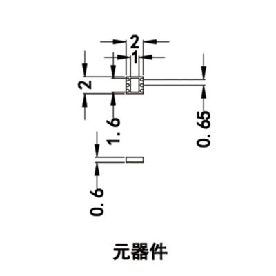 Dfn6 Flip Spring Aging Seat Spacing 0.65mm High Temperature Aging Resistant Fixture Socket Burning Chip Size 2 × 2mm