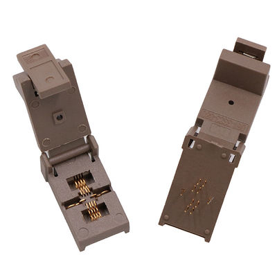 Dfn8 Qfn8 Run-in Socket With Ground Spacing Of 0.5mm Chip Size 3 × 3mm Programmer Adapter Socket