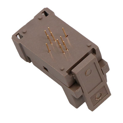 Dfn8 Qfn8 Run-in Socket With Ground Spacing Of 0.5mm Chip Size 3 × 3mm Programmer Adapter Socket