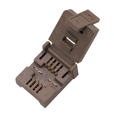Dfn8 Ic Socket Programmer Adapter Qfn Dfn Package Pin Spacing 2.0mm Chip Size 8 * 8mm