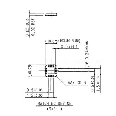 Qfn16 Aging Test Seat 0.5 Spacing With Grounding Burning Seat Adapter 3 × 3mm