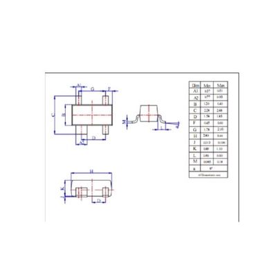 Sot23-3l 5l 6l Universal Aging Socket Burning Socket Chip Adapter Metal Pins Gold-plated Pin Spacing 0.95mm Chip Width 2