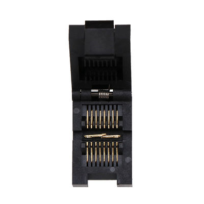 Sop16/esop16 Flip Type Aging Test Stand Gold Plated Burn Stand Pin Spacing 1.27mm Chip Width 3.9mm