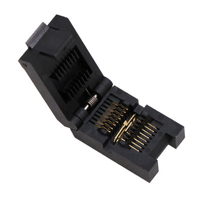 Sop16/esop16 Flip Type Aging Test Stand Gold Plated Burn Stand Pin Spacing 1.27mm Chip Width 3.9mm