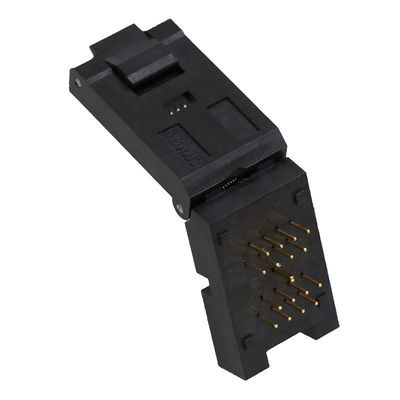 Sop16/esop16 Flip Type Aging Test Stand Gold Plated Burn Stand Pin Spacing 1.27mm Chip Width 3.9mm