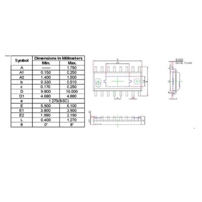 Sop16/esop16 Flip Type Aging Test Stand Gold Plated Burn Stand Pin Spacing 1.27mm Chip Width 3.9mm