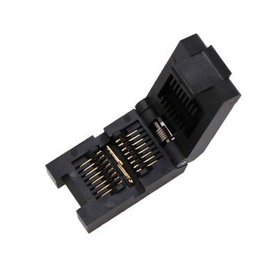 Sop16/esop16 Flip Type Aging Test Stand Gold Plated Burn Stand Pin Spacing 1.27mm Chip Width 3.9mm