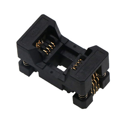 Sop8 Aging Seat Lower Pressure Bullet Structure Pin Spacing 1.27mm Body 7.5mm High Temperature Resistance Test Seat Fixt