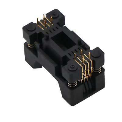 Sop8 Aging Seat Lower Pressure Bullet Structure Pin Spacing 1.27mm Body 7.5mm High Temperature Resistance Test Seat Fixt