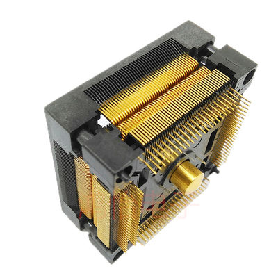 QFP176 Flip-Top Aging Socket, 0.5mm Pitch, 125°C High Temp, Chip Body 24X24mm (Excl Pins), 26X26mm (Incl Pins)